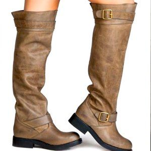 NIB Jeffrey Campbell Wishlist Khaki Boots